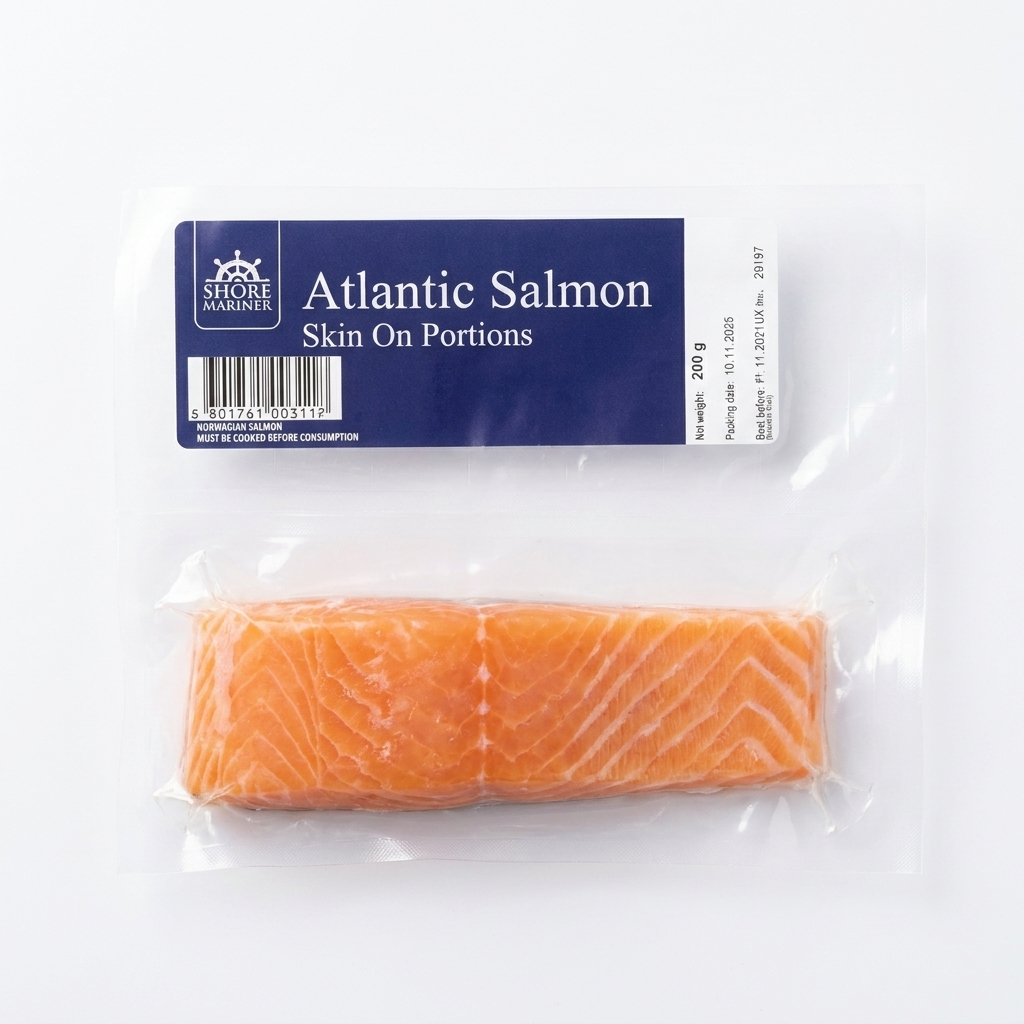 Salmon Portion Skin On - 200g