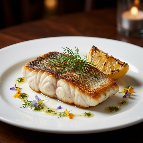 Barramundi Fillet - cooked and plated