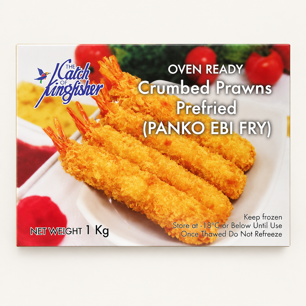 Crumbed Prawns Prefried (Panko Ebi Fry) 1kg box