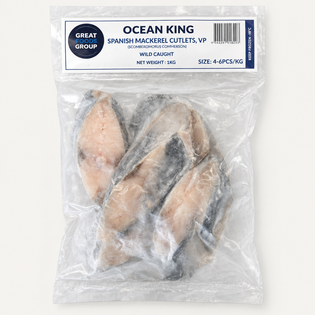 Ocean King Spanish Mackerel Cutlets 1kg pack